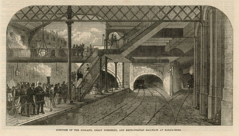 Nieuwe werken aan de Metropolitan Railway door English School