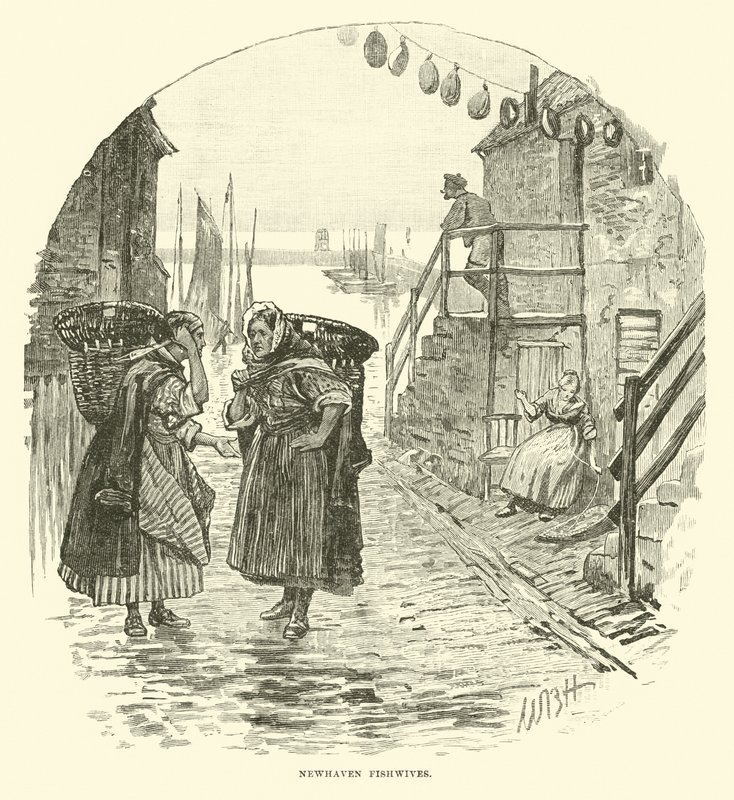 Newhaven visvrouwen door English School