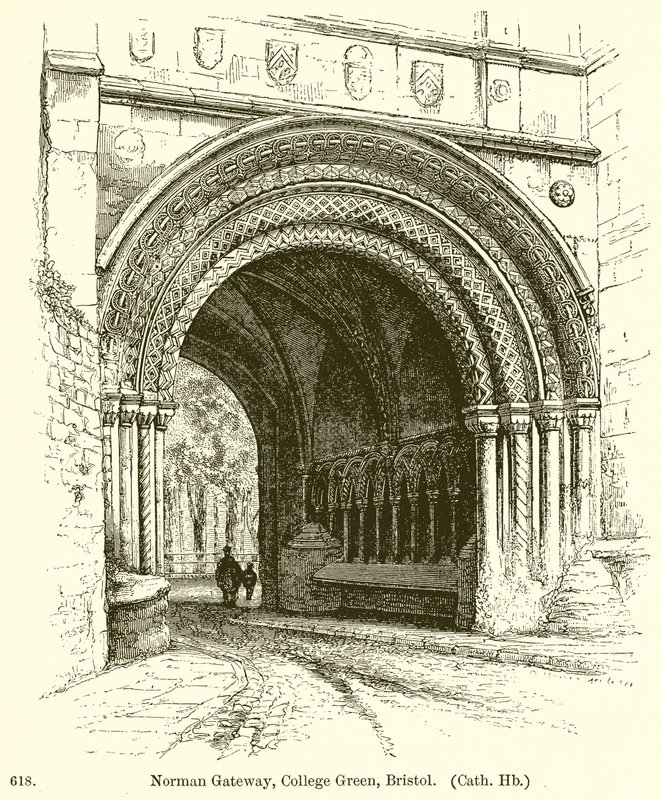 Normandische Poort, College Green, Bristol door English School