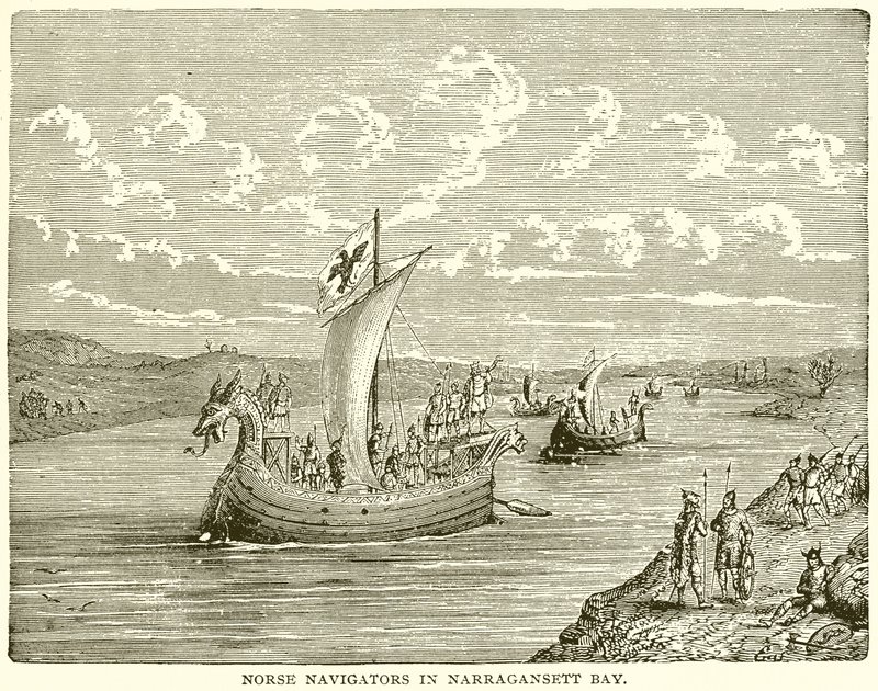 Noorse zeevaarders in Narragansett Bay door English School