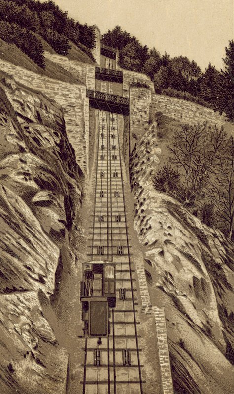 Noord-Devon: Cliff Railway, Lynmouth naar Lynton door English School