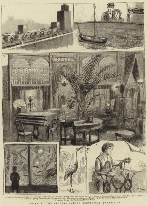 Aantekeningen op de Crystal Palace Elektrische Tentoonstelling door English School