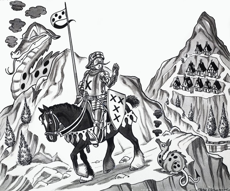 Illustratie van een kinderrijmpje door English School