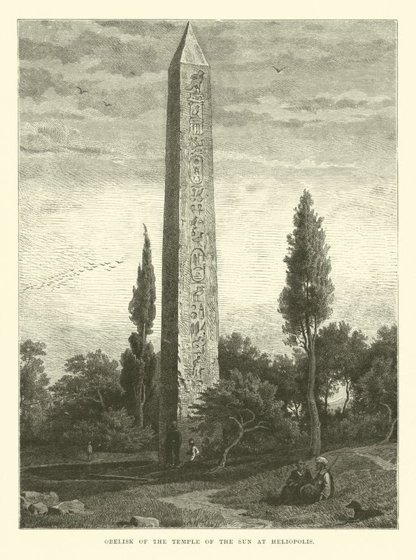 Obelisk van de Tempel van de Zon in Heliopolis door English School