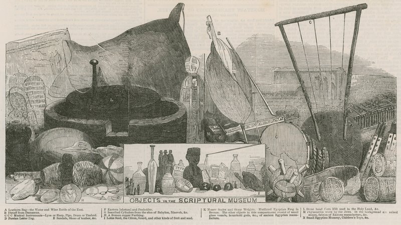 Objecten in het Bijbelse Museum, Londen door English School