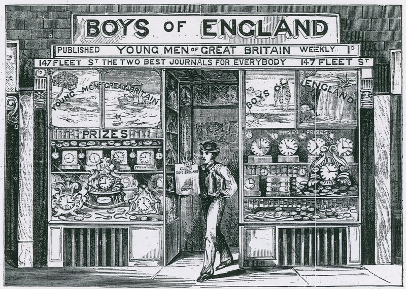 Kantoren van Edwin J Brett, uitgever van Boys of England door English School