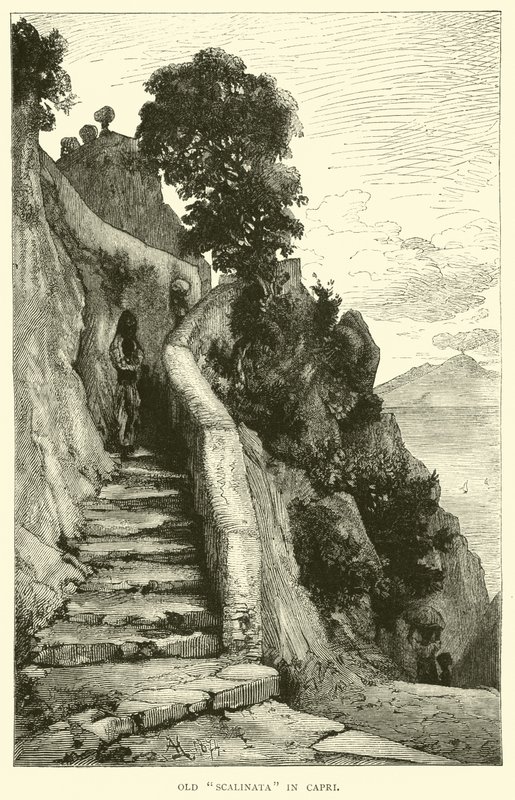 Oude Scalinata in Capri door English School