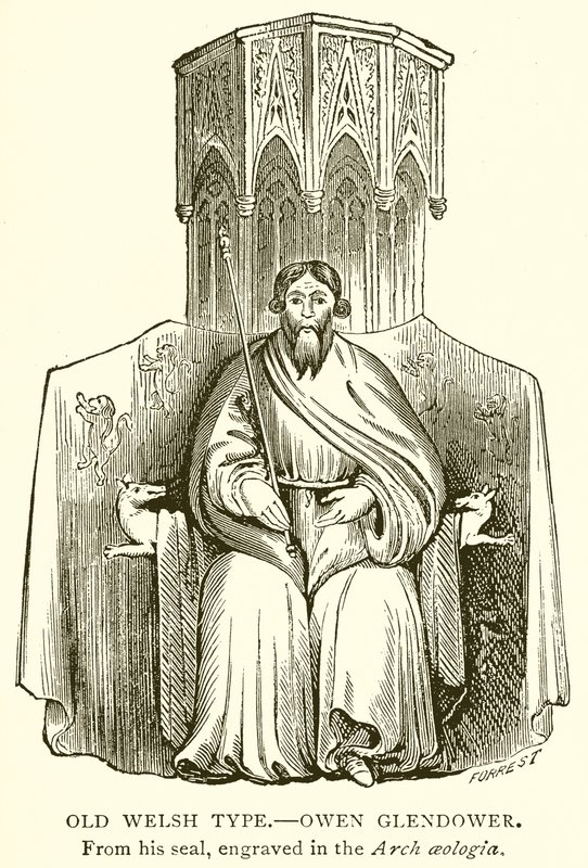 Oud Welsh Type.--Owen Glendower door English School