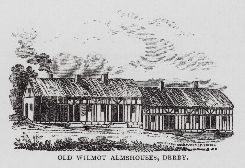 Oude Wilmot Almshouses, Derby door English School