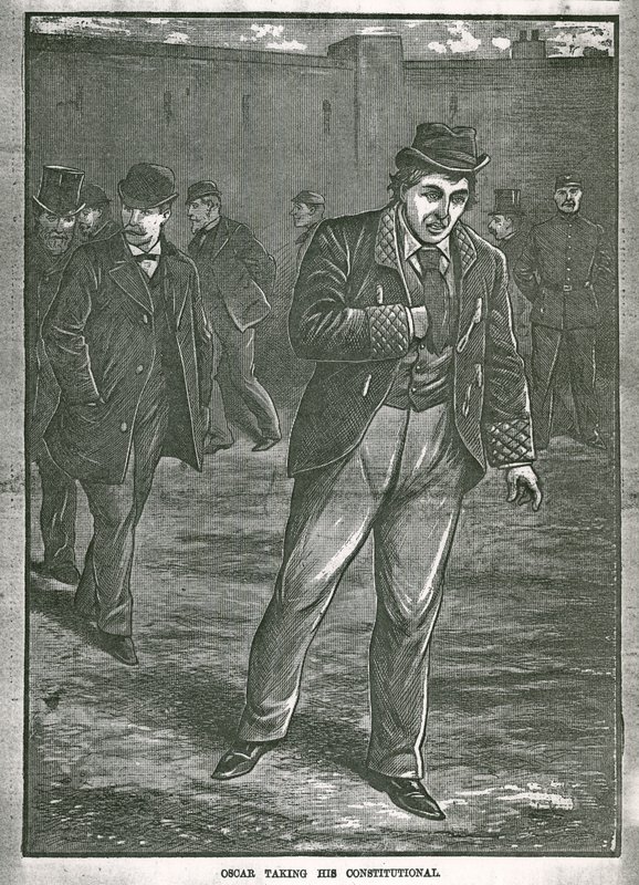 Oscar Wilde maakt zijn dagelijkse wandeling door English School