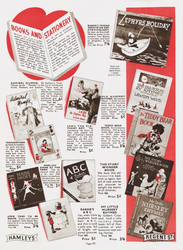 Pagina uit Hamleys Speelgoedwinkel catalogus door English School