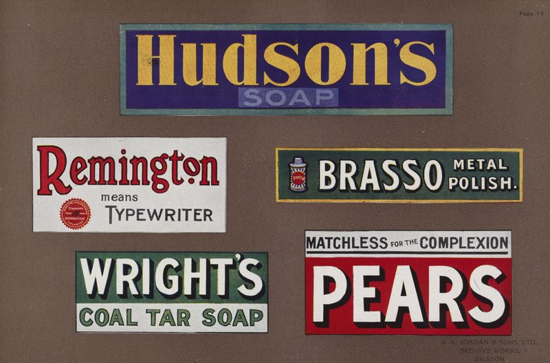 Pagina uit Jordans Enamelled Signs door English School
