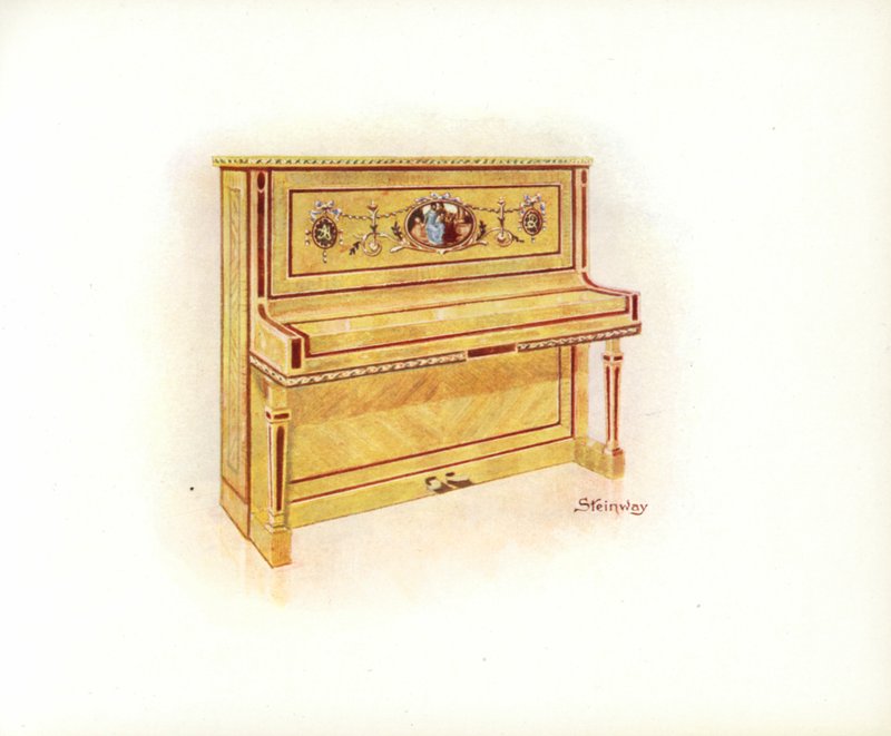 Pagina uit Steinway & Sons Kunstcatalogus door English School