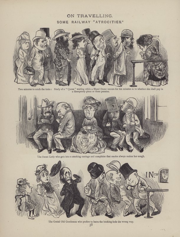 Pagina uit The British Working Man or One Who Does Not Believe In Him (gravure) door English School