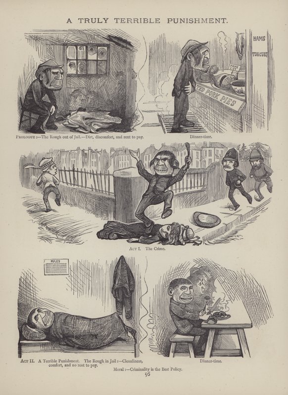 Pagina uit The British Working Man or One Who Does Not Believe In Him (gravure) door English School