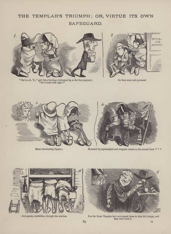 Pagina uit The British Working Man or One Who Does Not Believe In Him (gravure) door English School
