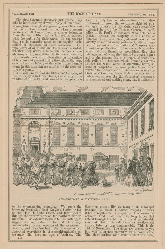 Pagina uit het Boek der Dagen door English School