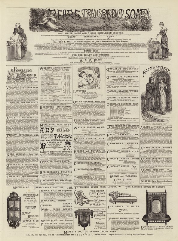 Pagina met advertenties door English School