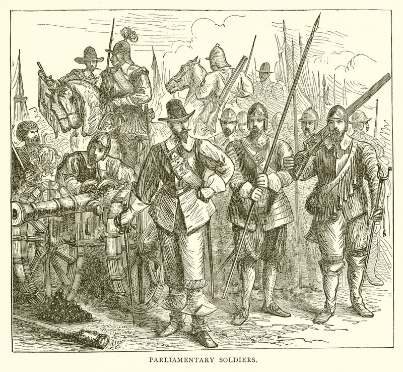 Parlementaire soldaten door English School
