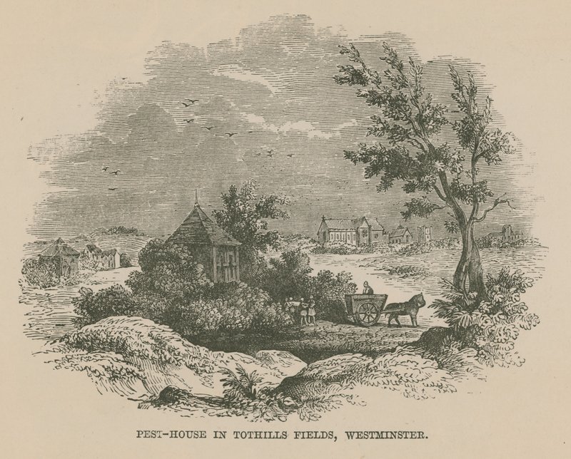 Pesthuis in Tothill Fields door English School
