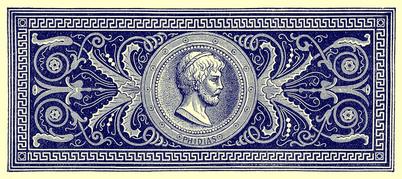 Phidias, illustratie uit Geschiedenis van Rome door Victor Duruy, gepubliceerd 1884 door English School