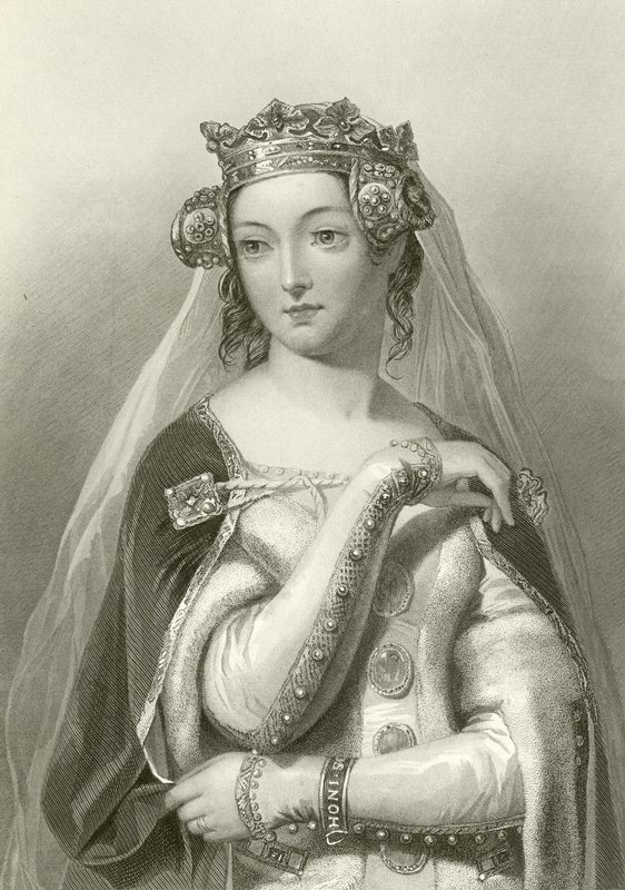 Philippa van Henegouwen, gemalin van koning Edward III door English School