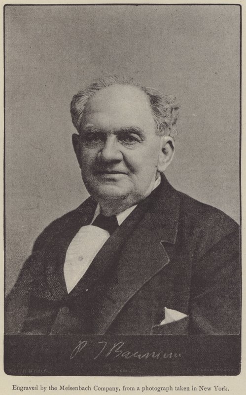 Phineas Taylor Barnum (gravure) door English School