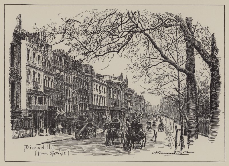 Piccadilly, vanuit het Westen door English School