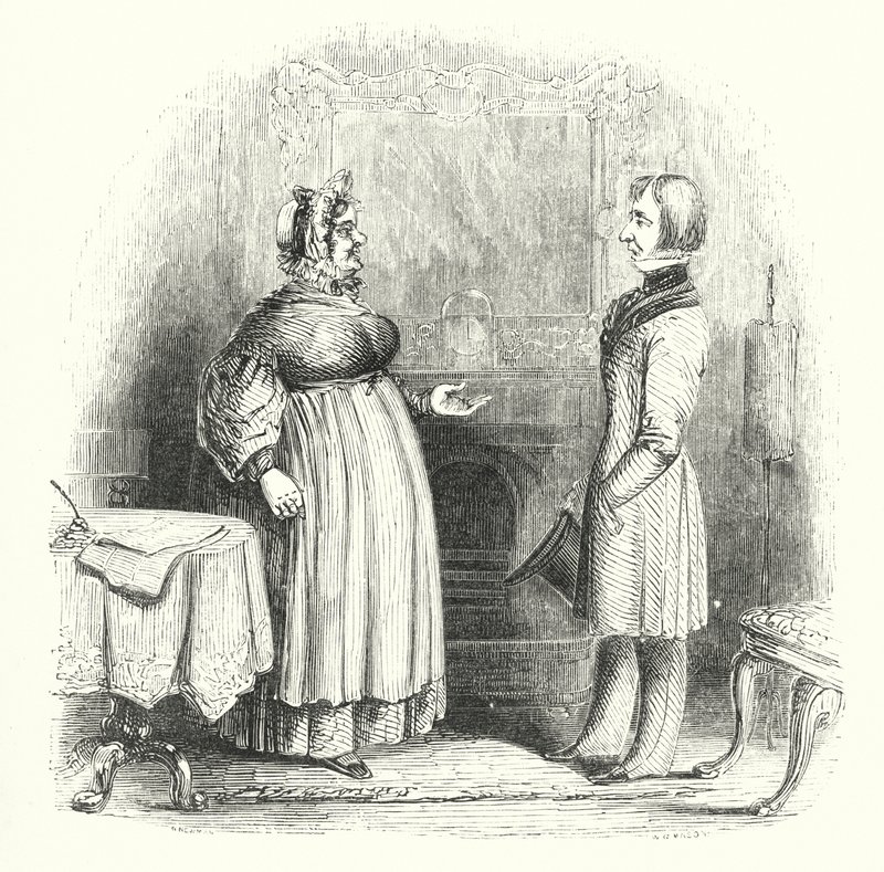 Afbeeldingen van populaire mensen: De huisbewaarder (gravure) door English School