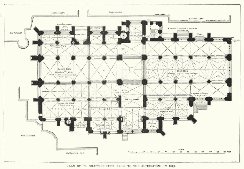 Plattegrond van St Giles