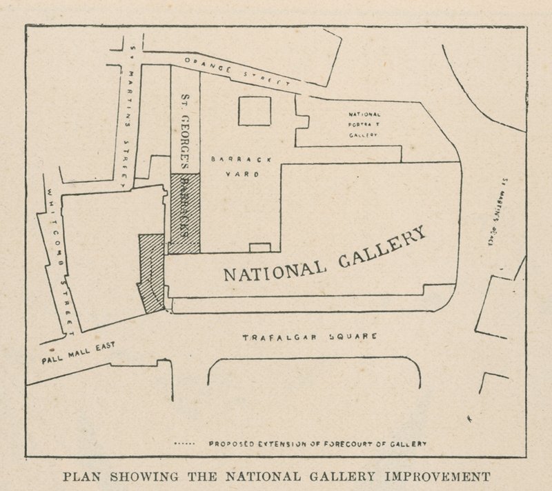 Plan voor verbetering van de National Gallery door English School