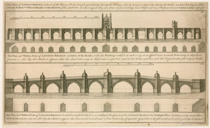 Plannen voor de nieuwe London Bridge door English School