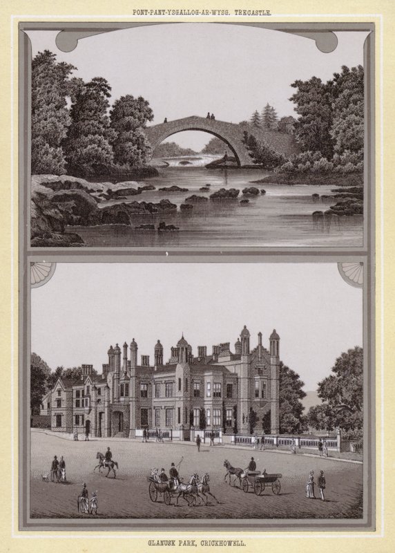 Pont-pant-ysgallog-ar-wysg, Trecastle; Glanusk Park, Crickhowell door English School