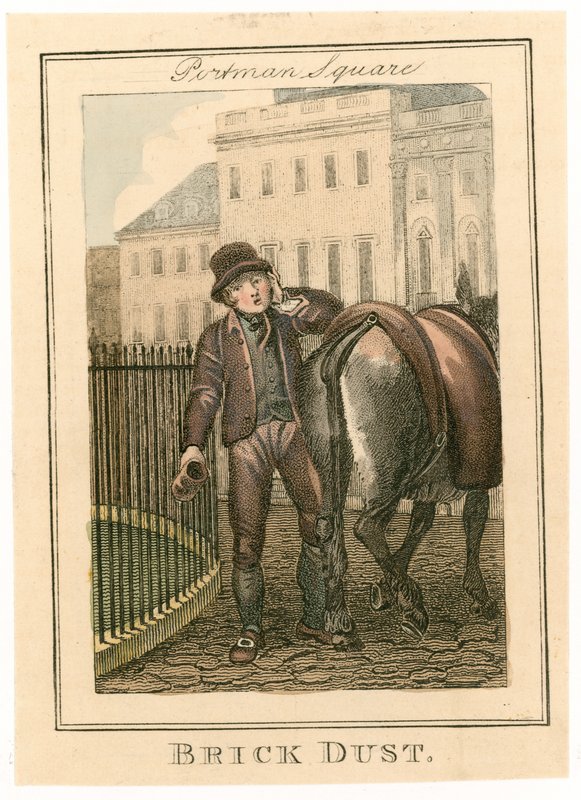 Portman Square. Baksteenstof door English School