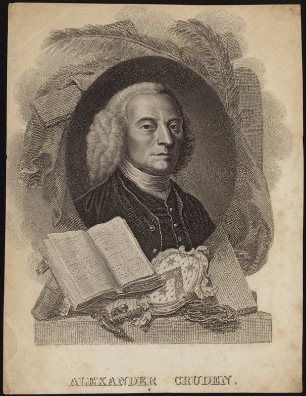 Portret van Alexander Cruden door English School