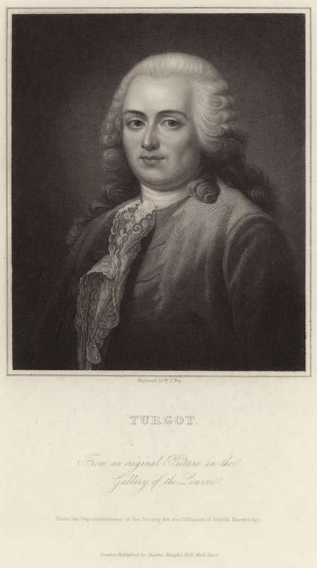 Portret van Anne-Robert-Jacques Turgot door English School