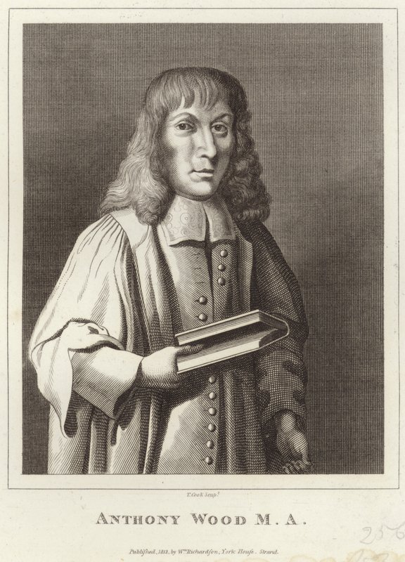 Portret van Anthony Wood door English School