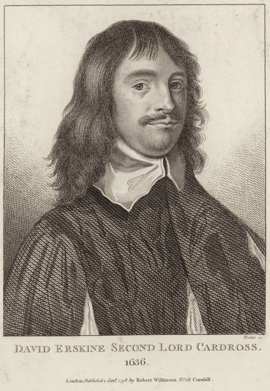 Portret van David Erskine, Tweede Heer van Cardross door English School