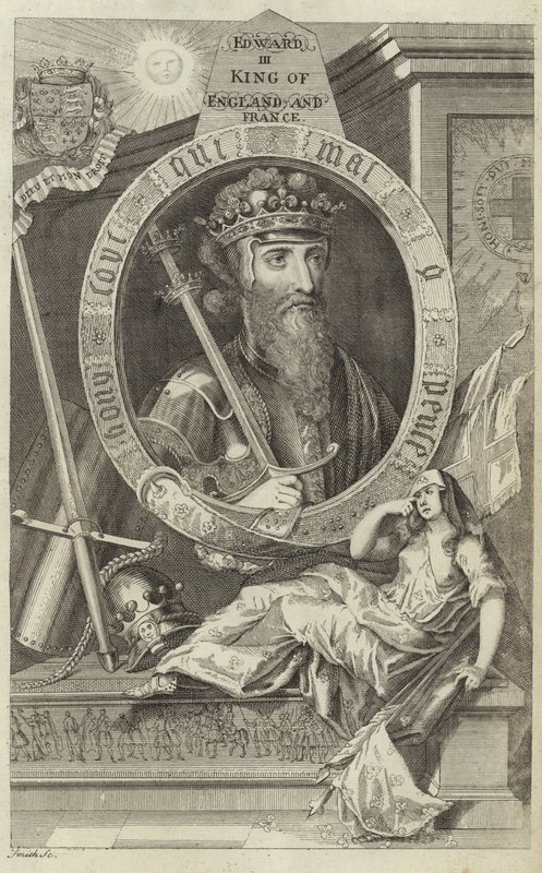 Portret van Eduard III van Engeland door English School