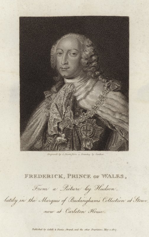 Portret van Frederik Lodewijk, Prins van Wales door English School