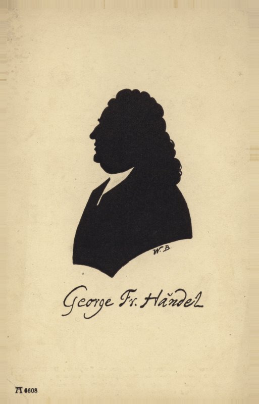 Portret van George Friedrich Handel door English School
