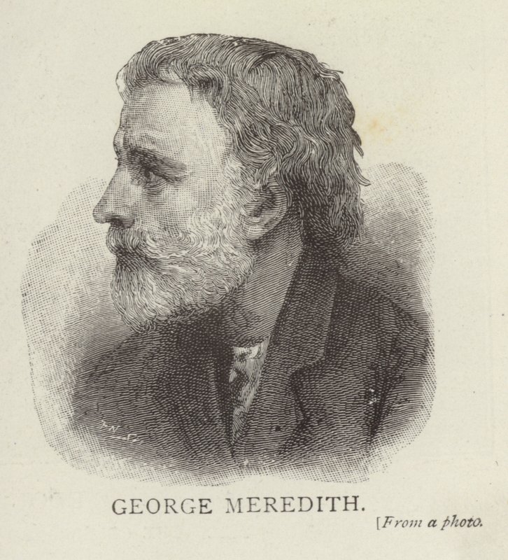 Portret van George Meredith door English School