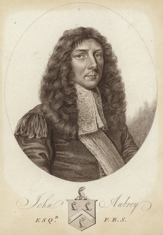 Portret van John Aubrey door English School