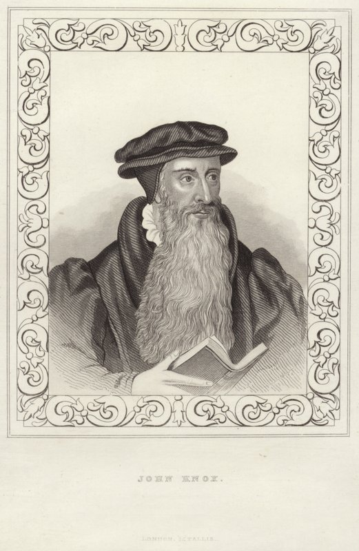 Portret van John Knox door English School
