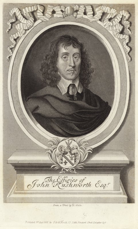 Portret van John Rushworth door English School