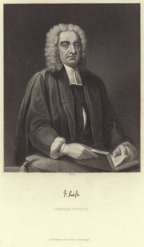 Portret van Jonathan Swift door English School