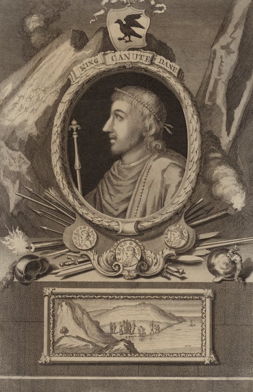 Portret van Koning Canute door English School