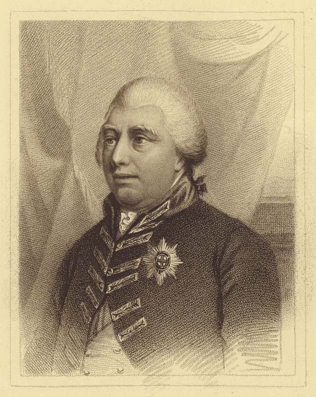 Portret van koning George III door English School