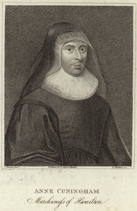 Portret van Lady Ann Cunningham, Markiezin van Hamilton door English School