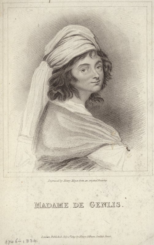 Portret van Madame de Genlis door English School